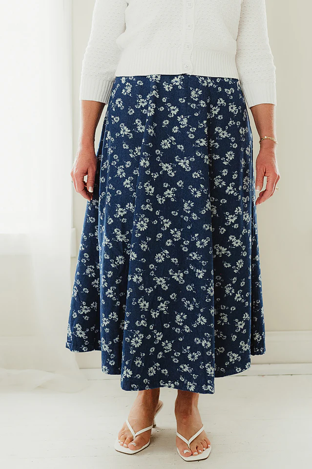 Blue Petal Muse Skirt