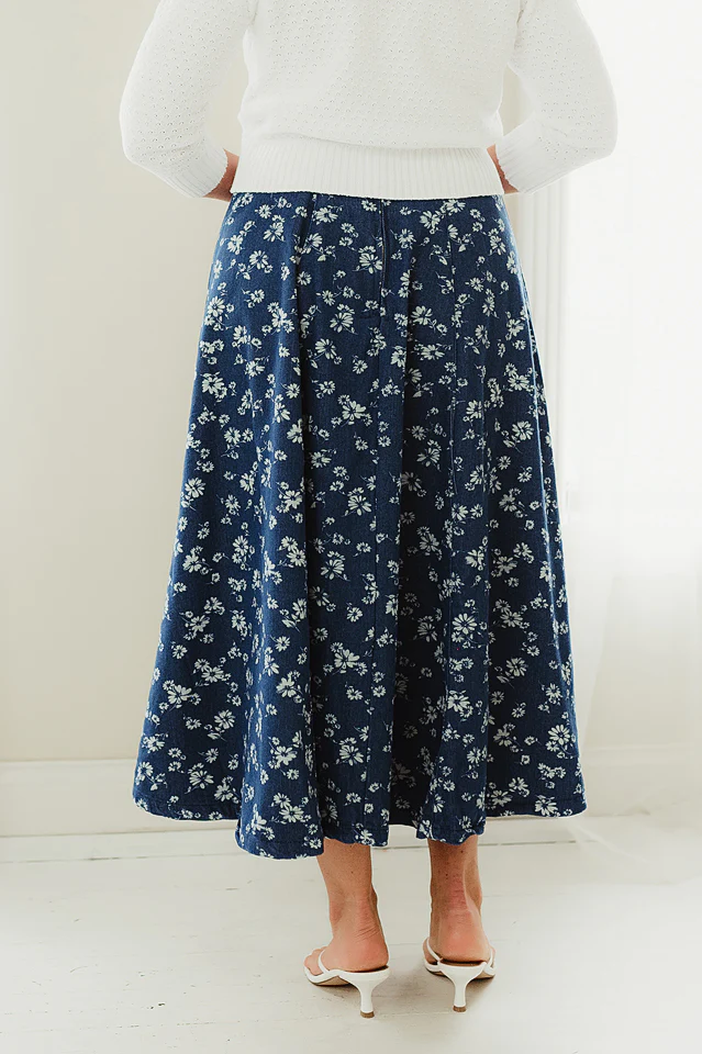 Blue Petal Muse Skirt - Image 2