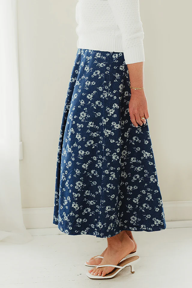 Blue Petal Muse Skirt - Image 3