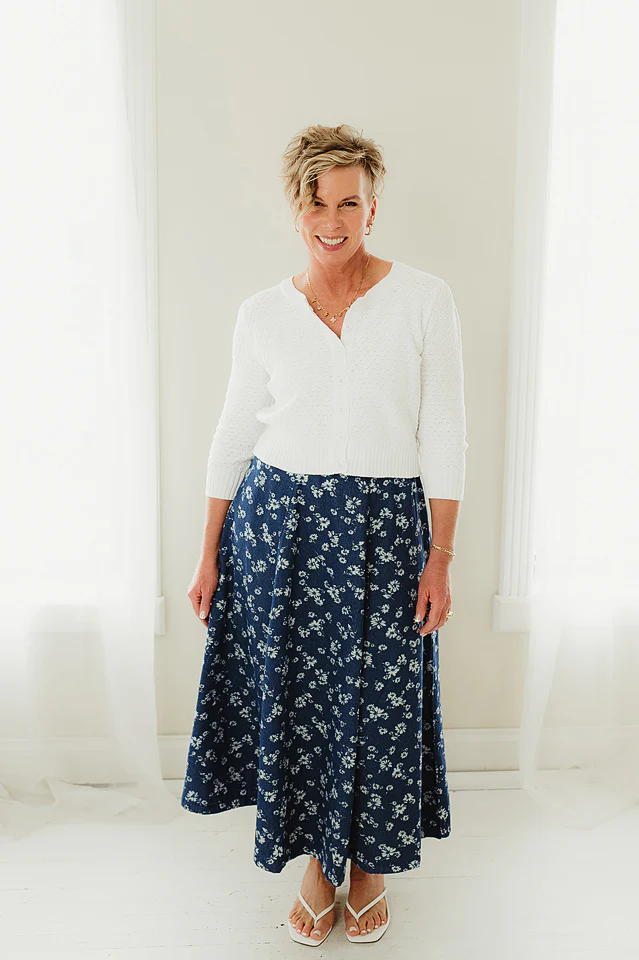 Blue Petal Muse Skirt - Image 4