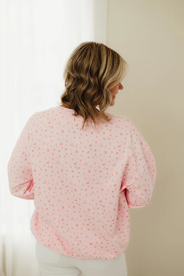 Floral Cozy Sweatshirt - Image 4
