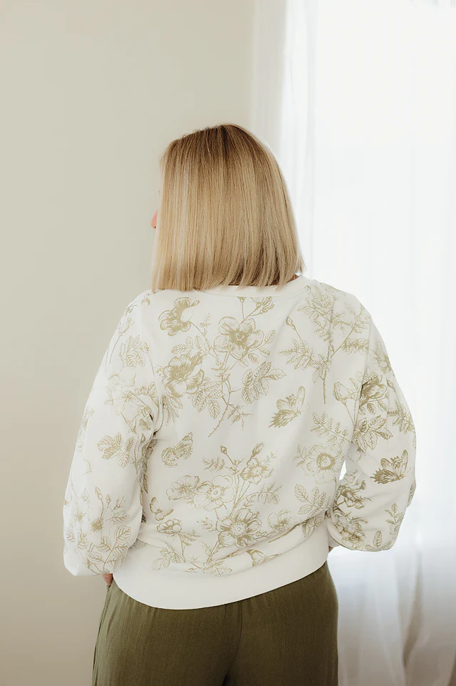 Floral French Terry Top - Image 7