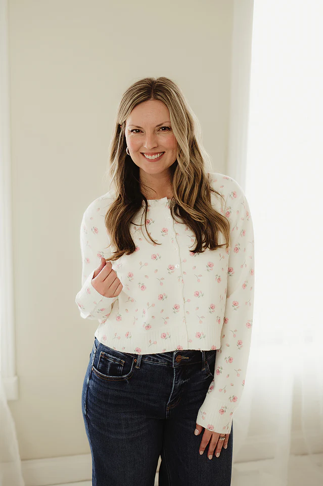 Dainty Bloom Sweater Top