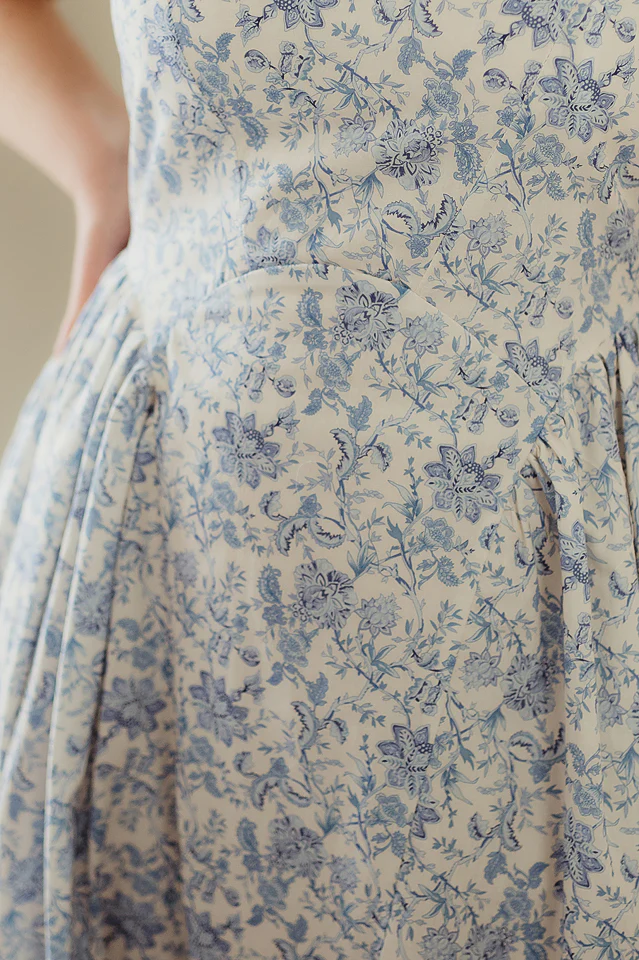 Blue Gardenview Midi Dress - Image 4