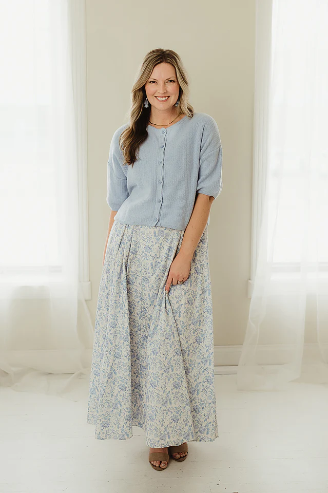 Blue Gardenview Midi Dress - Image 5