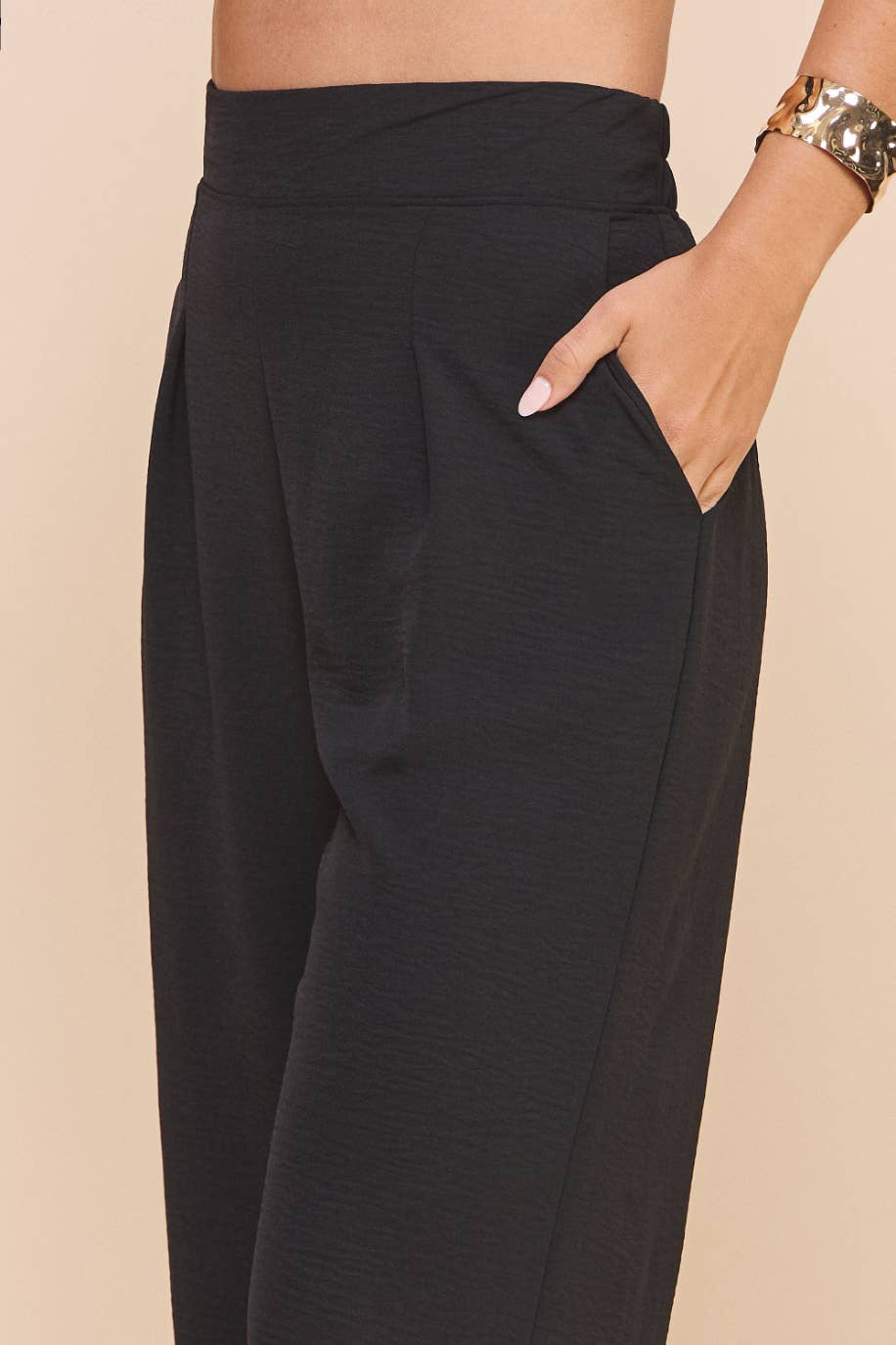 Black Flowy Pants - Image 4