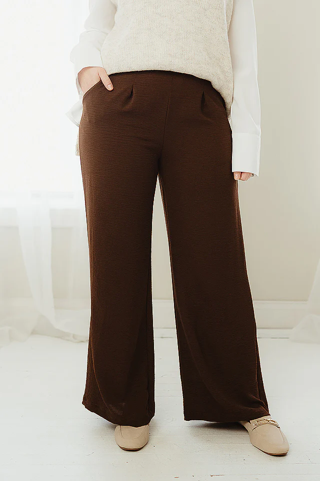Brown Flowy Pants