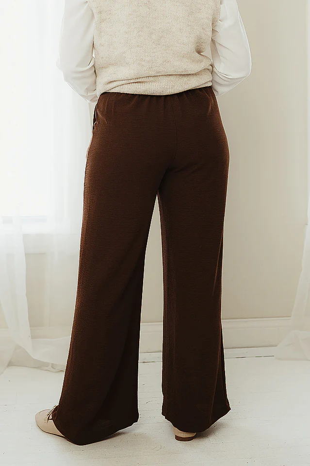 Brown Flowy Pants - Image 4