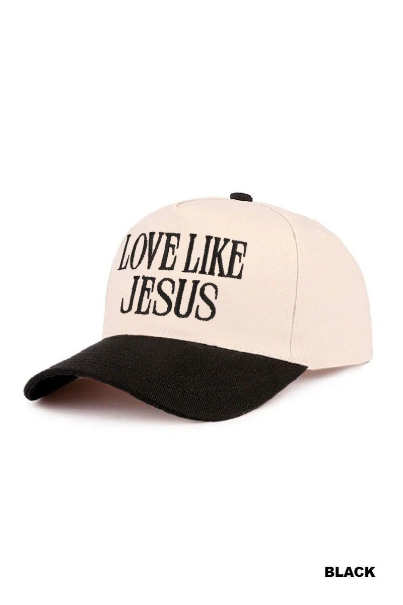 Black "LOVE LIKE JESUS" Hat