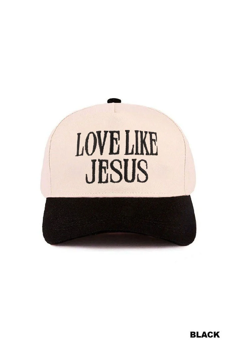 Black "LOVE LIKE JESUS" Hat - Image 2