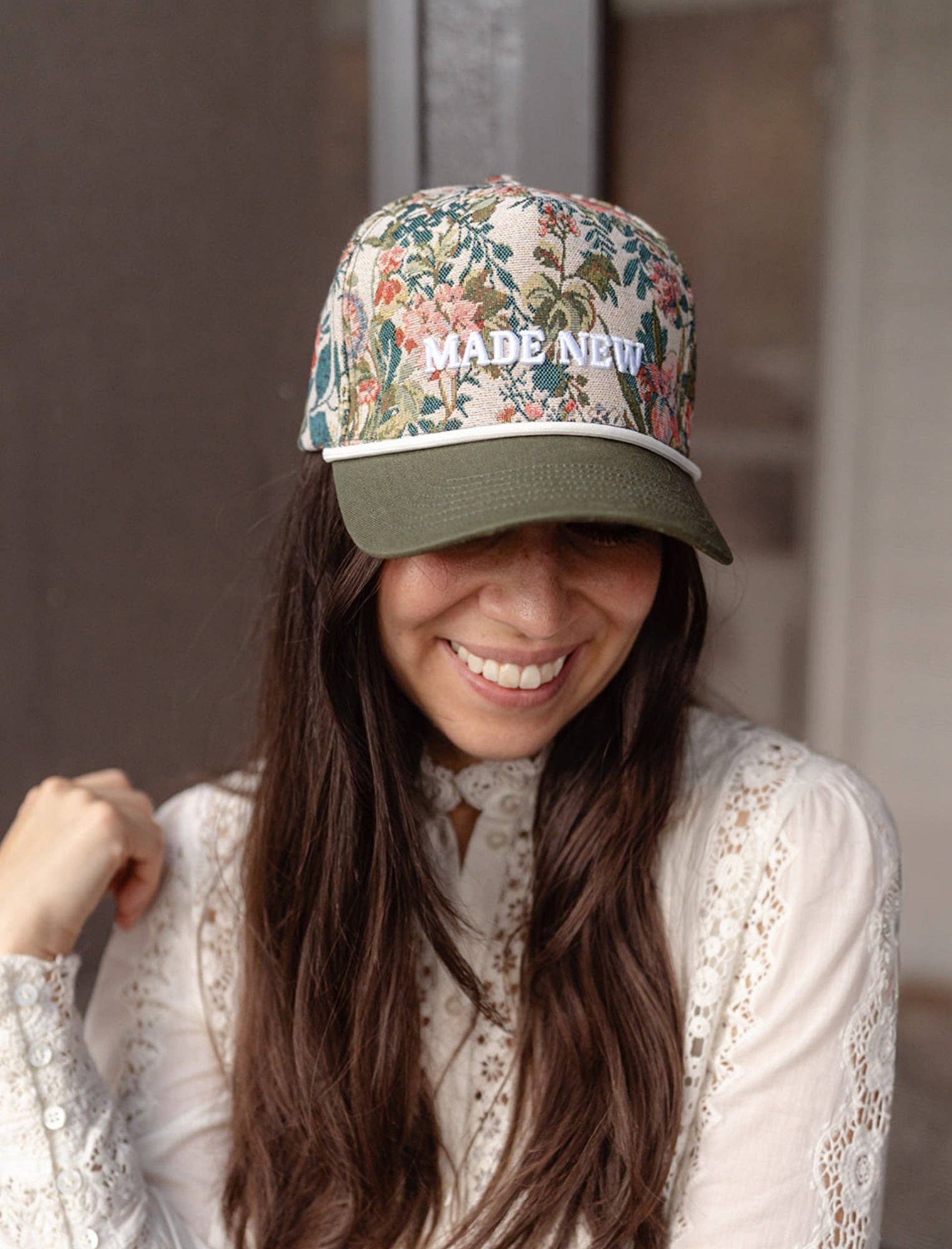 “MADE NEW” Floral Hat