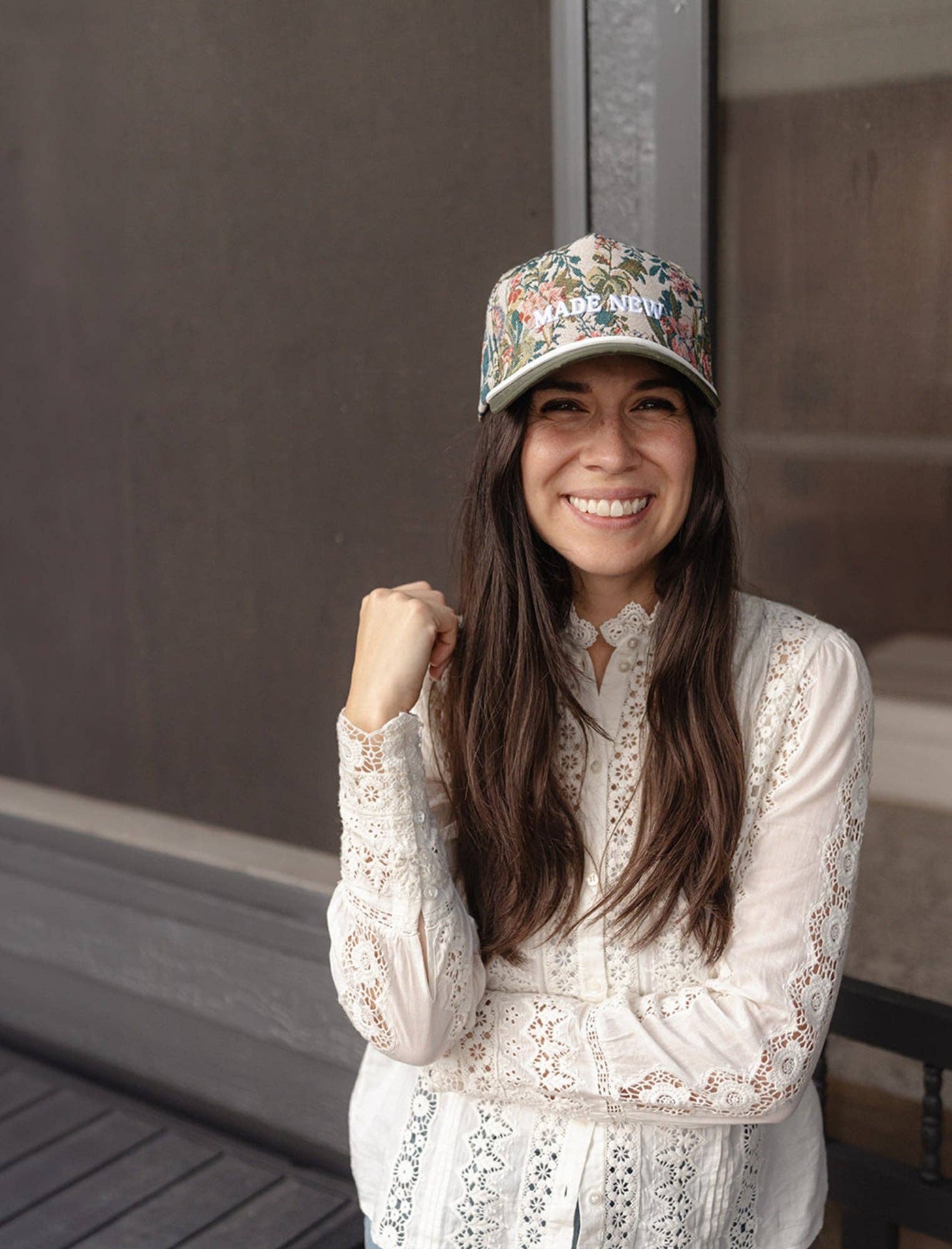 “MADE NEW” Floral Hat - Image 2