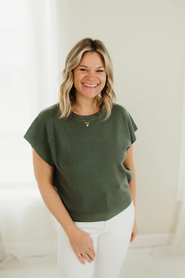 Ash Jade Round Dolman Top