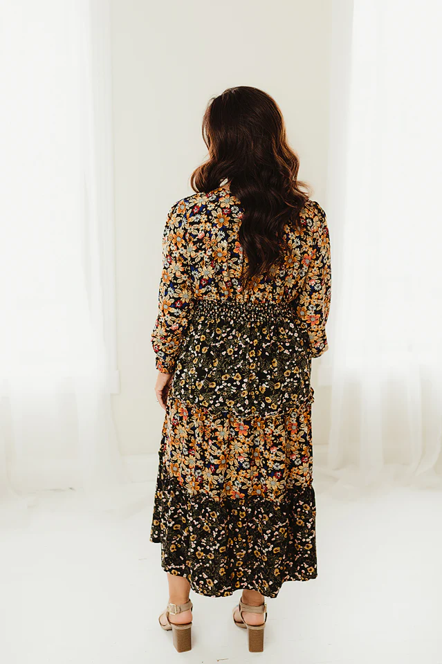Heidi Floral Midi Dress - Image 3