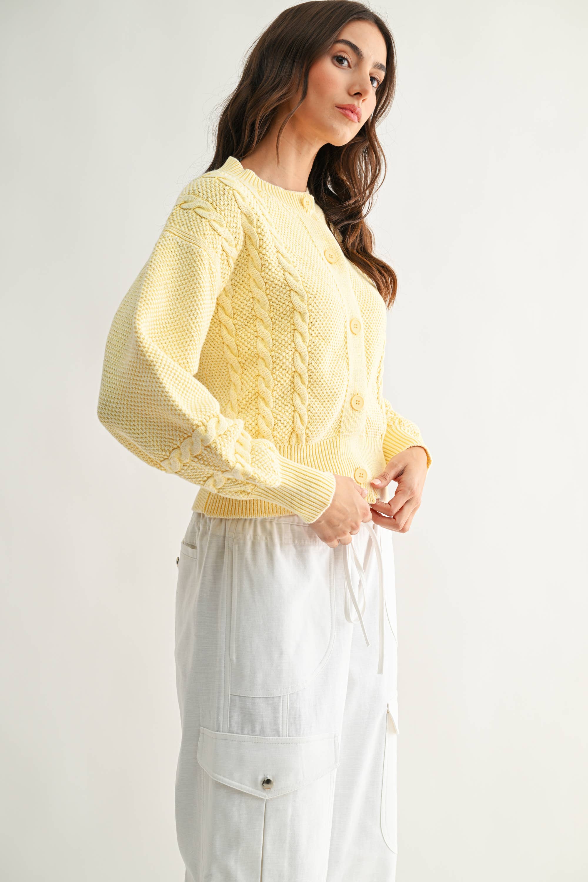 Heirloom Soft Cable Cardigan - Image 3