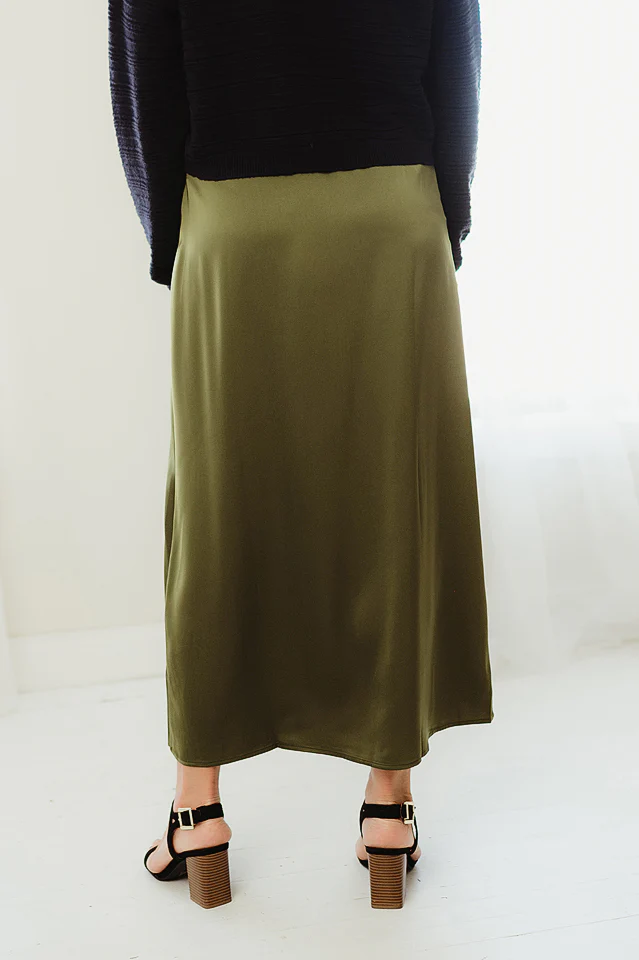 Satin Flare Skirt - Image 4