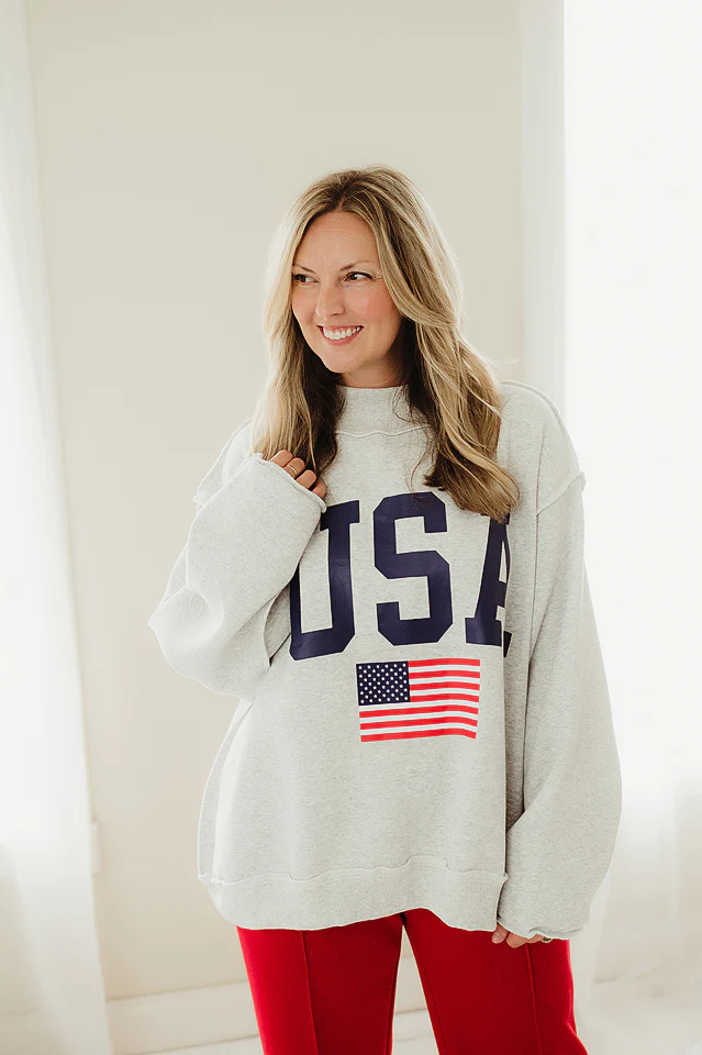 'USA & America' Reversible Mockneck