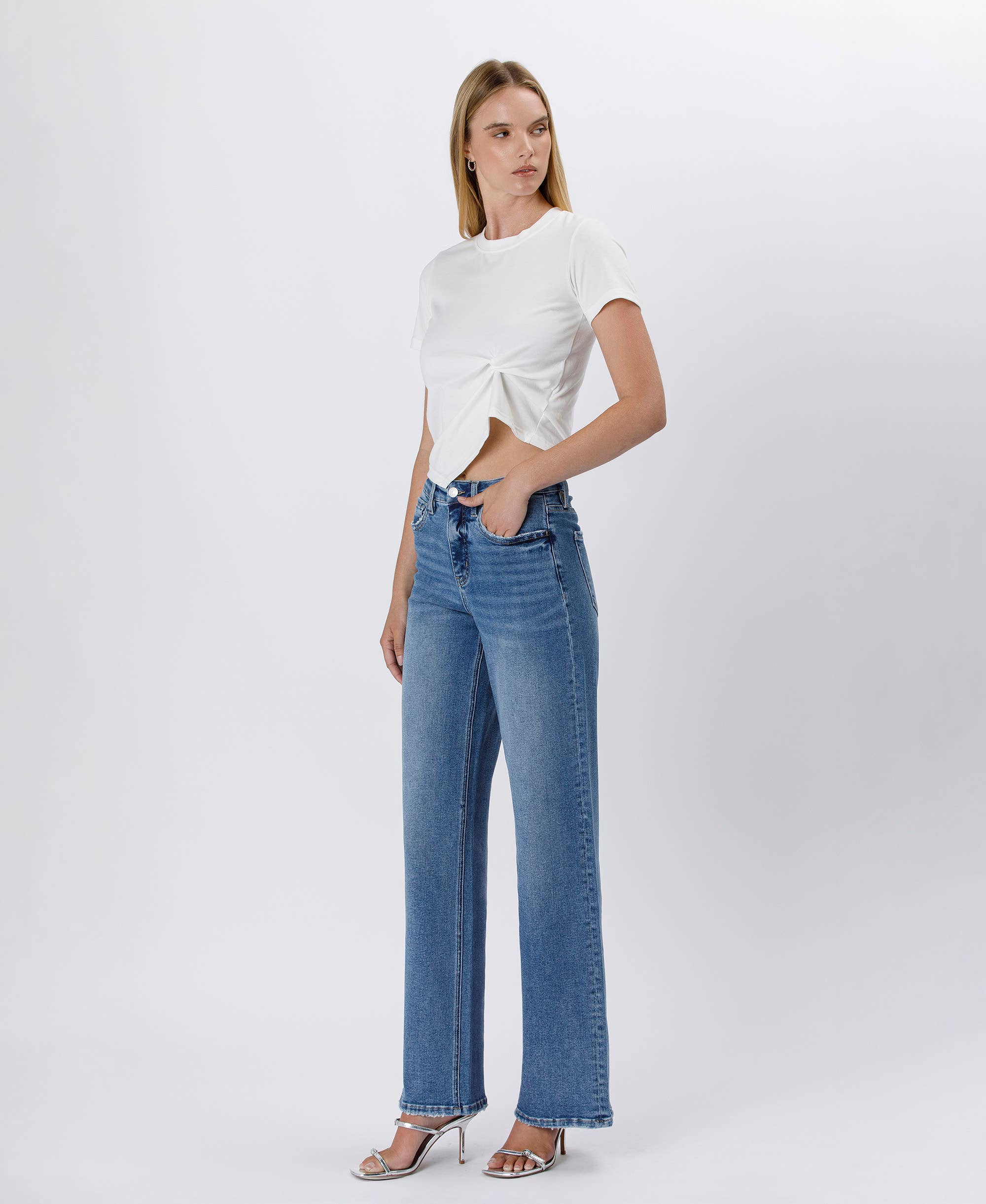 Jasey Wide Leg Jeans - Image 7