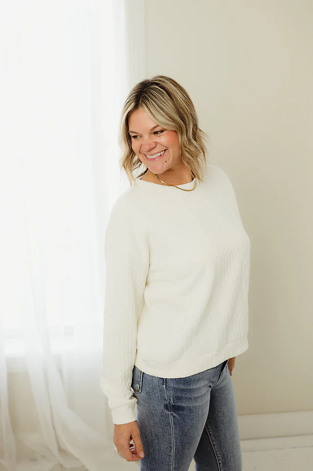 Jacquard Pullover Top - Image 3