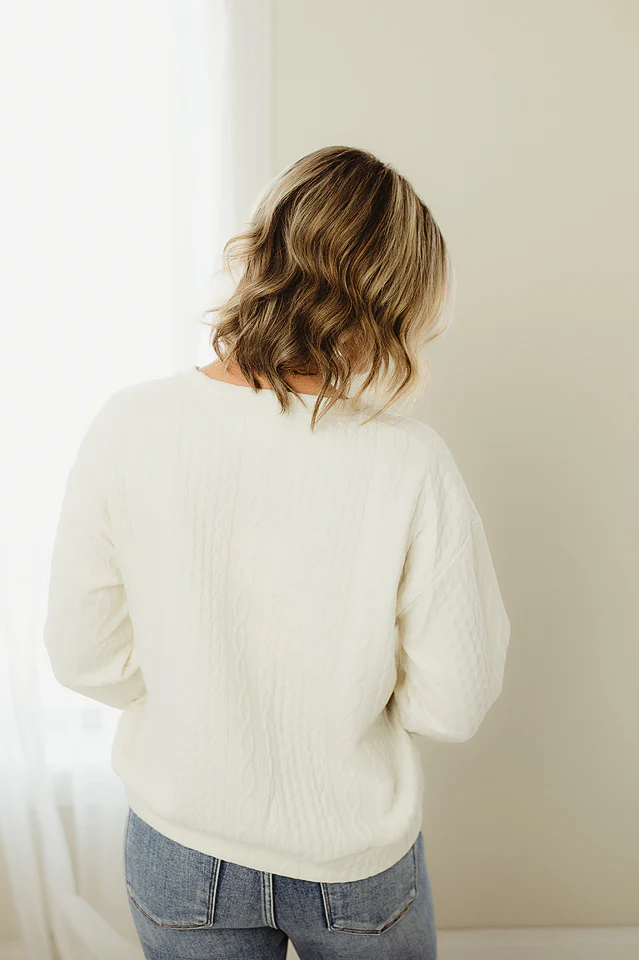 Jacquard Pullover Top - Image 4