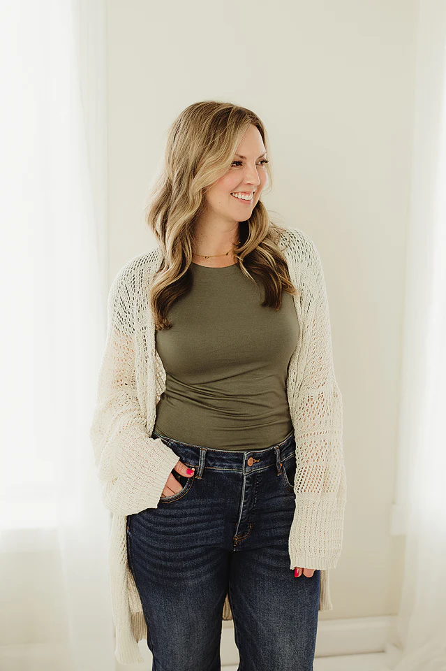Knit Netted Cardi