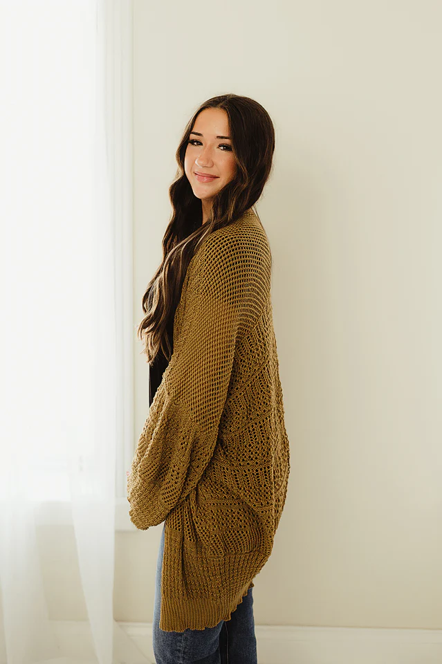 Knit Netted Cardi - Image 17