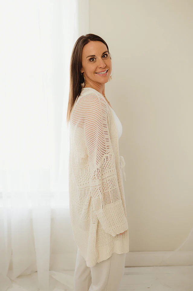 Knit Netted Cardi - Image 6