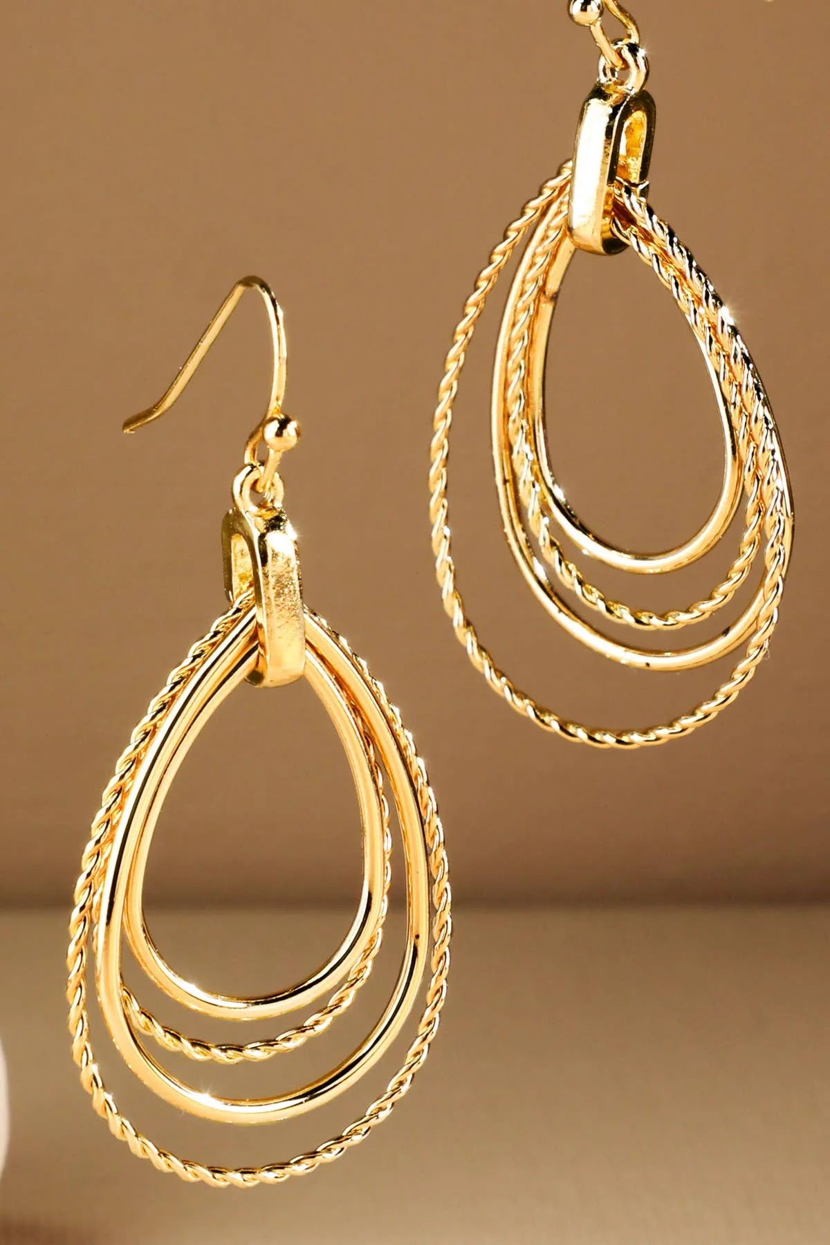 Layered Teardrop Earrings