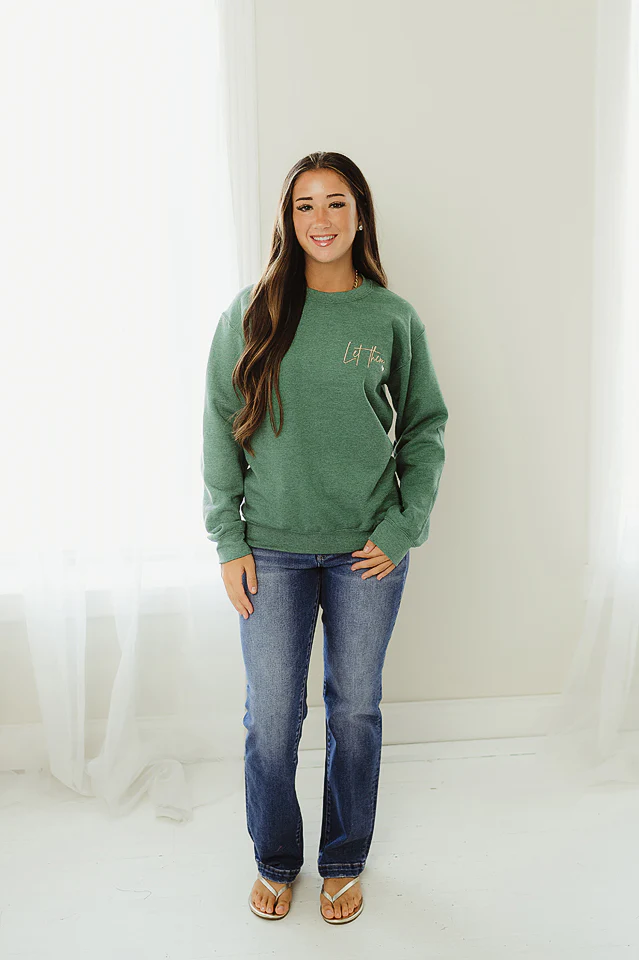 Let Them Embroidery Sweatshirt - Image 2
