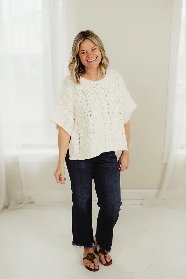 Cream Everly Easy Fit Knit - Image 2
