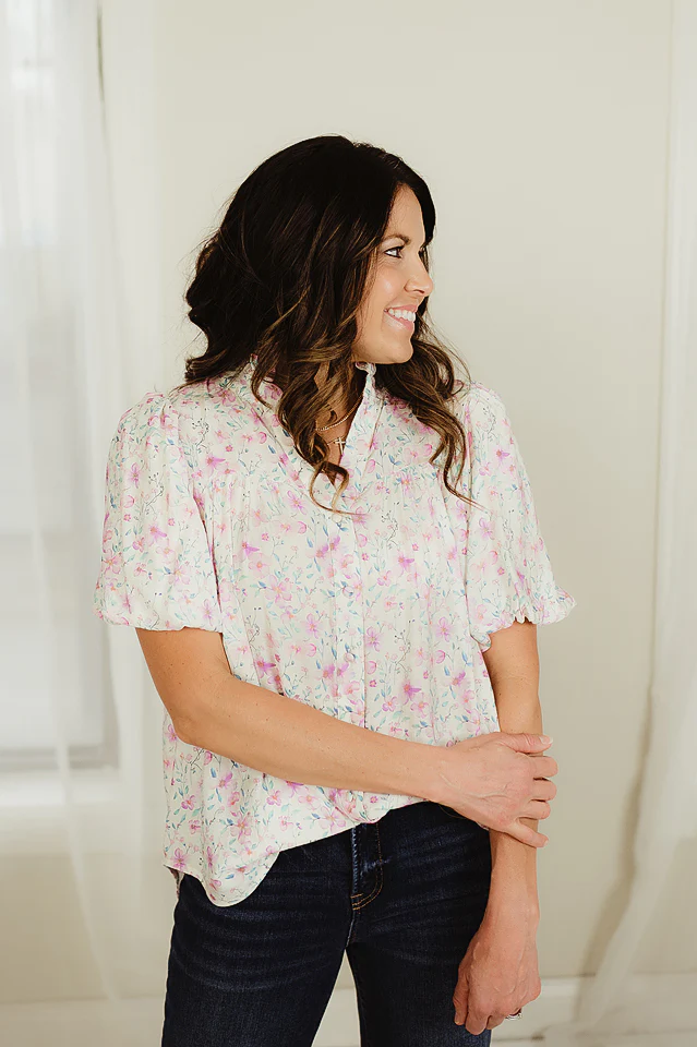 Lilac Blossom Charm Blouse - Image 4