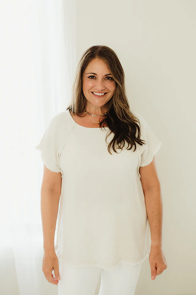 Linen Fringe Top