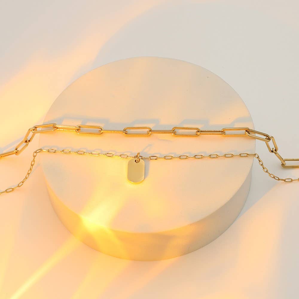 Link and Charm Necklace - Image 3