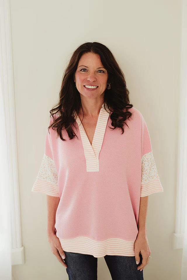 Bloom Mixed-Print Top