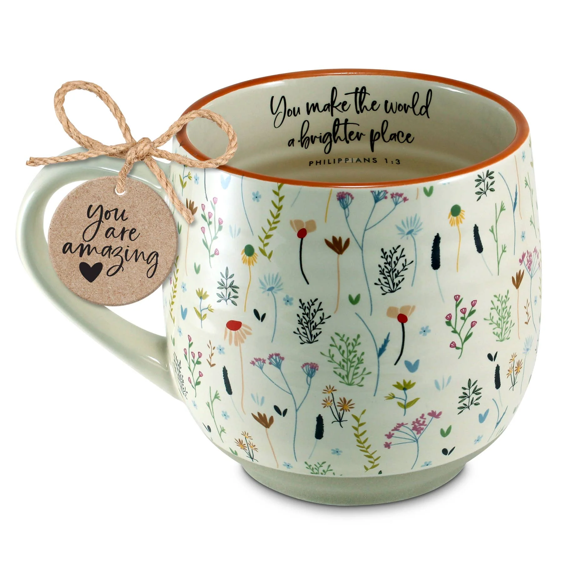 Make The World Vintage Floral Mug