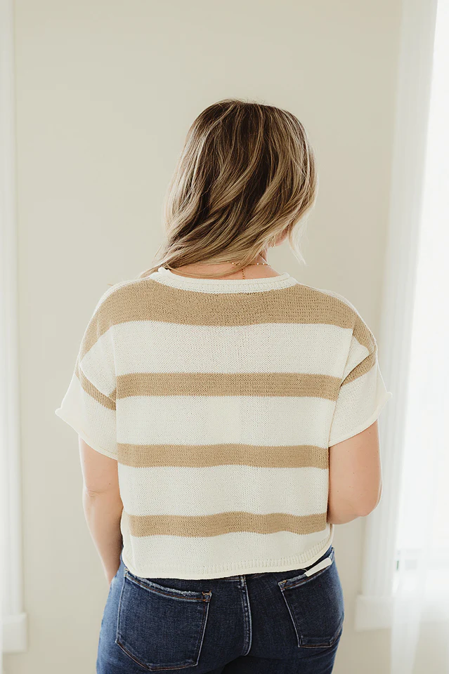 Taupe Easy Breeze Sweater - Image 3
