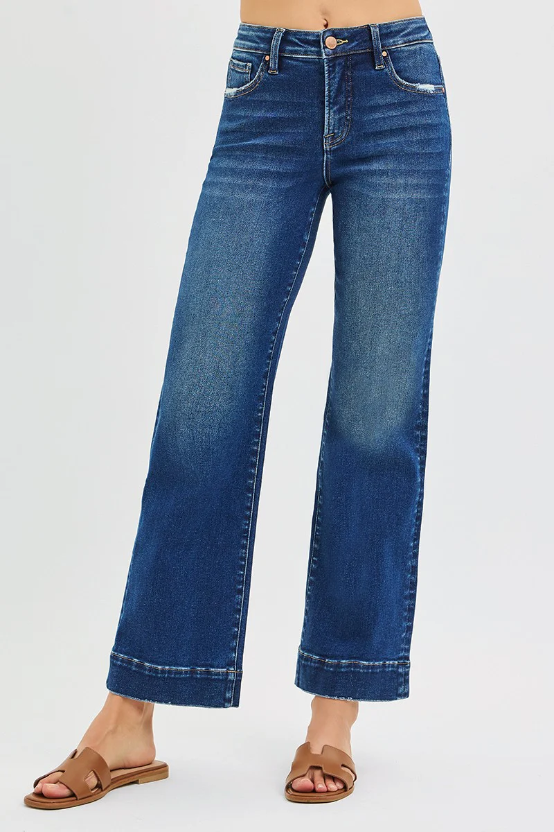 Dark Wash Carly Straight Jeans
