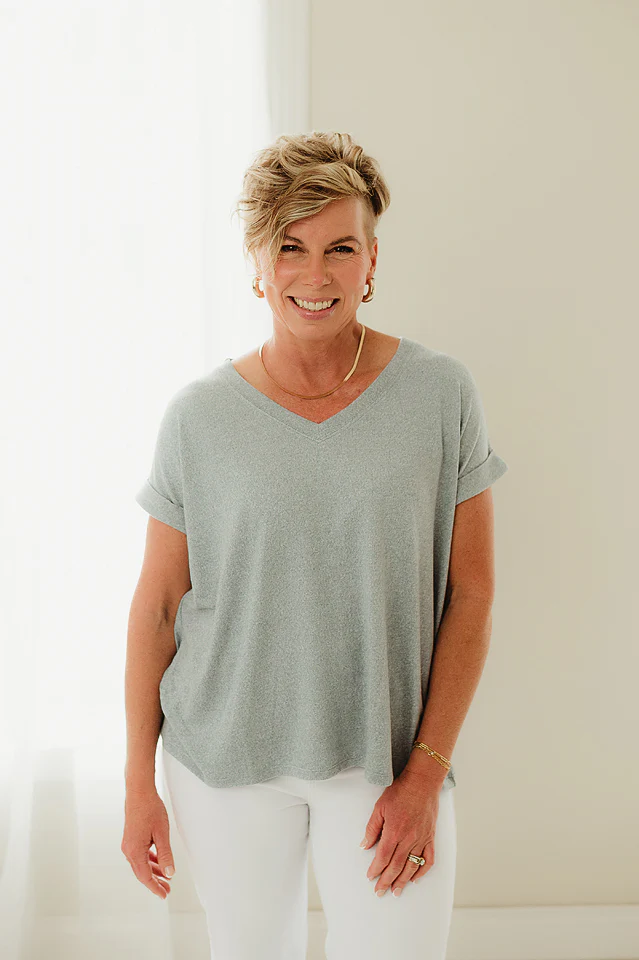 Blue Grey Mellow Cloud Tee