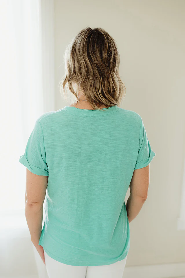 Mint Laidback Pocket Tee - Image 2