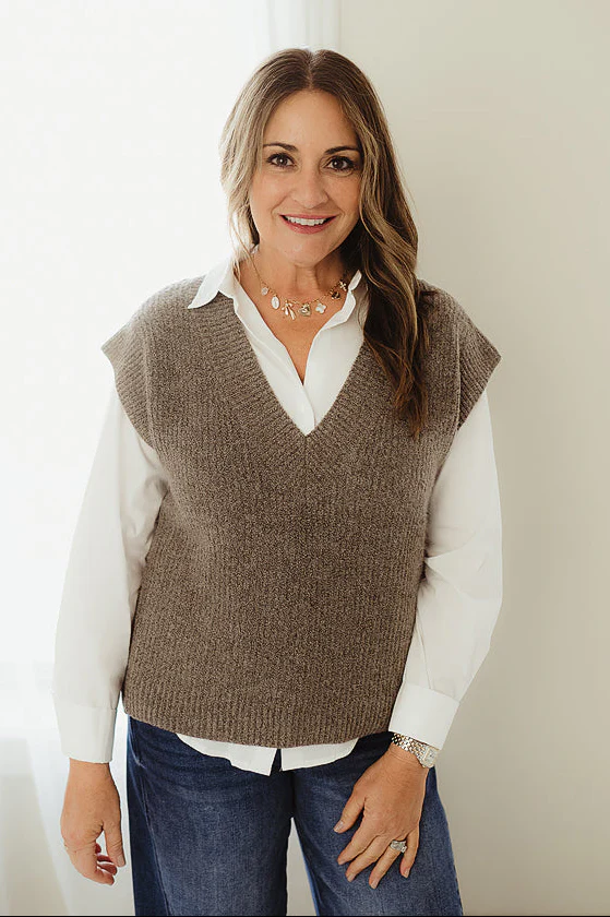 Mocha Chic Sweater Vest