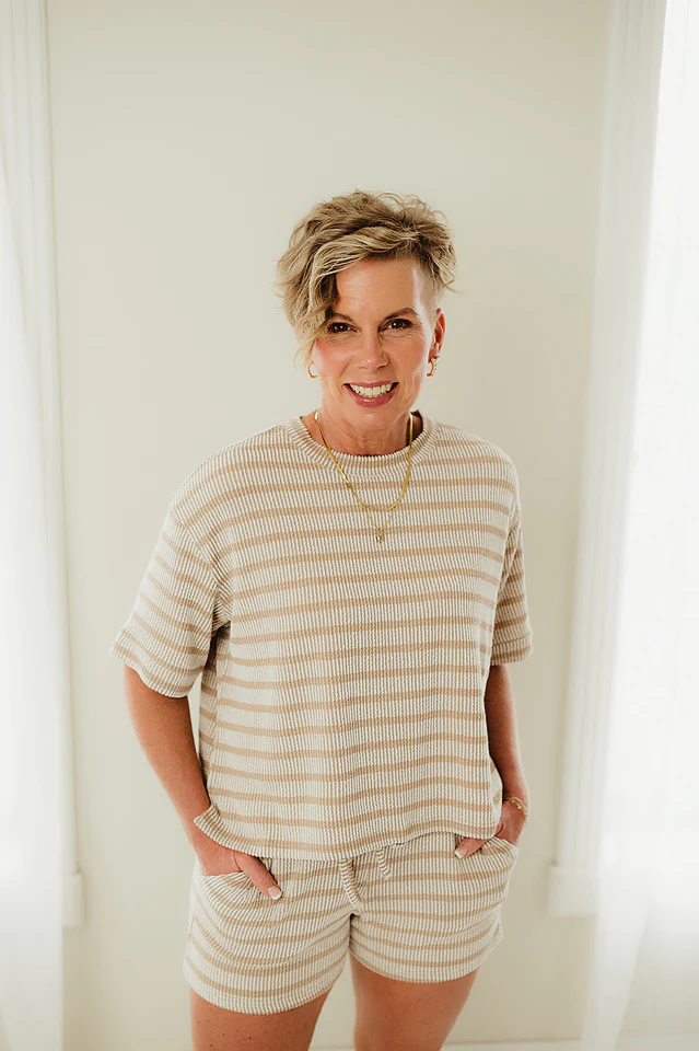 Ash Mocha Ribbed Retreat Set