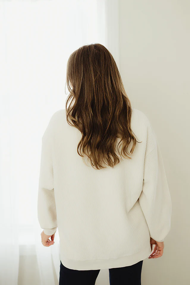 Moonbeam Oversized Corded Crew - Image 4