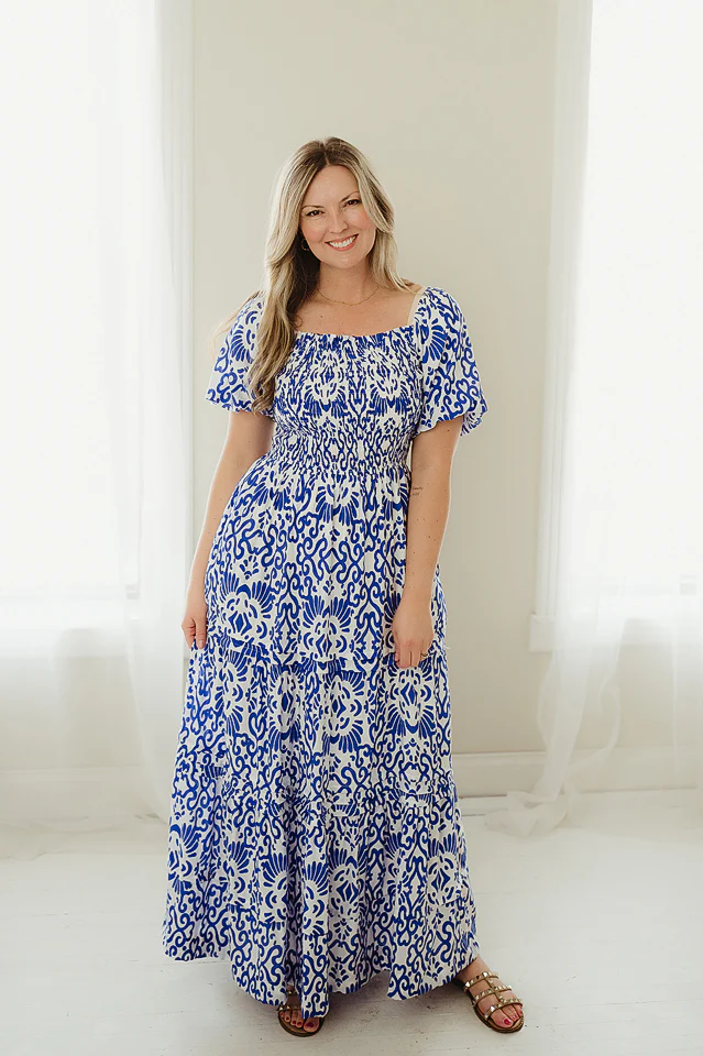 Royal Breeze Maxi Dress
