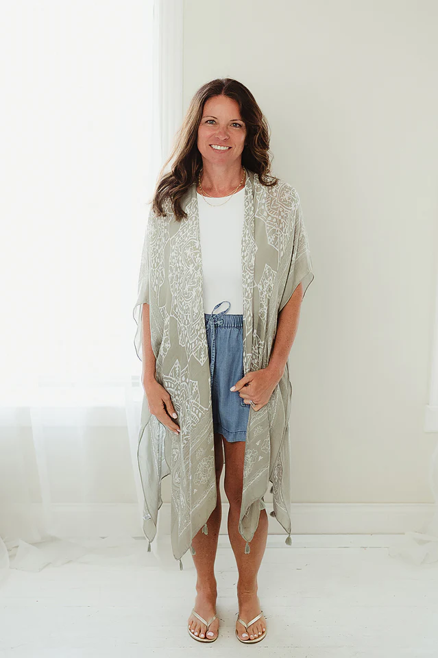 Olive Free Spirit Boho Kimono