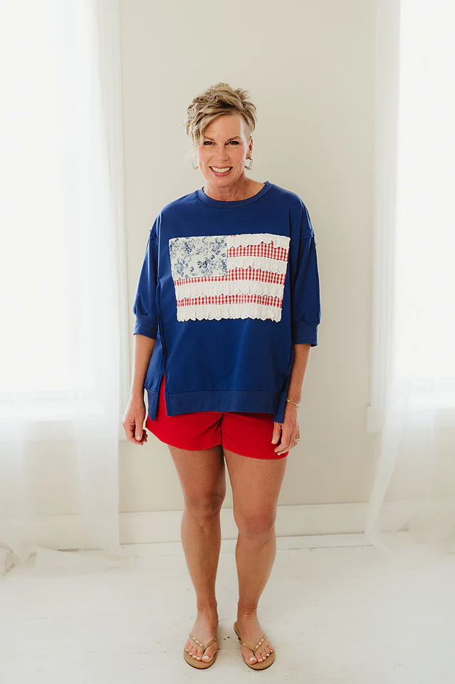 Flag Patchwork Pullover - Image 4