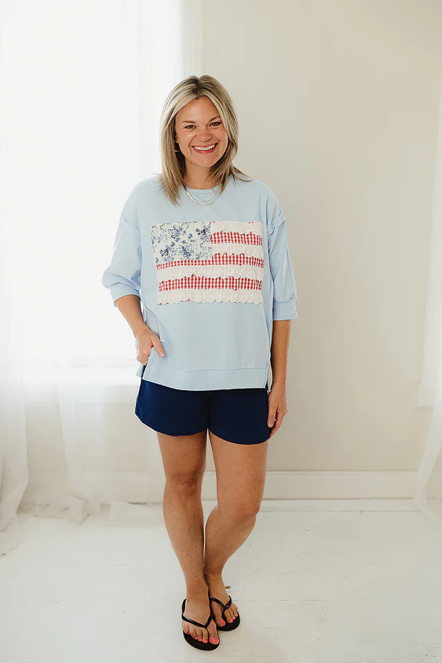 Flag Patchwork Pullover - Image 5