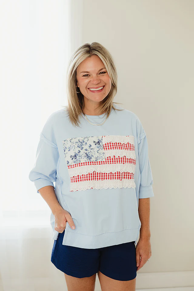 Flag Patchwork Pullover - Image 6