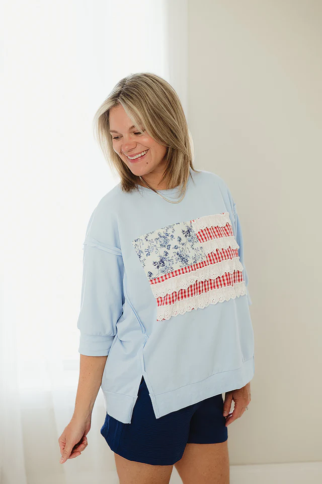 Flag Patchwork Pullover - Image 7