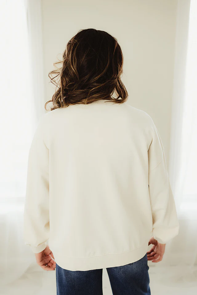 Oat Jesus Saves Patch Sweatshirt - Image 3