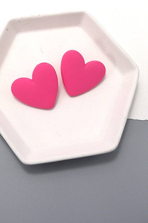 Ombre Heart Studs